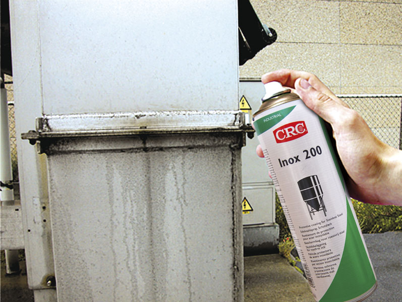 CRC INOX 200 Anti-corrosion coating for stainless steel surfaces.