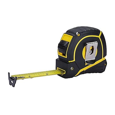 STANLEY STHT43067-12 5 Meter Tylon Measurement Tape in Rugged Rubber Case for Precise & Accurate Measurements with Anti-Slip Properties for Home, DIY, Industrial & Professional Use, YELLOW & BLACK STANLEY STHT43067-12 5 Meter Tylon Measurement Tape in Rugged Rubber Case for Precise & Accurate Measurements with Anti-Slip Properties for Home, DIY, Industrial & Professional Use, YELLOW & BLACK