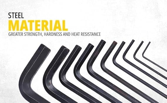STANLEY 69-253 10-Piece Metric Hex Key Set with Anti-Rust Properties for Home, DIY & Professional Use, YELLOW & BLACK STANLEY 69-253 10-Piece Metric Hex Key Set with Anti-Rust Properties for Home, DIY & Professional Use, YELLOW & BLACK