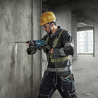 Bosch GBH 220 Corded Electric Rotary Hammer with SDS Plus, 720W , 2 J, 2.3 Kg, 3 Modes, For Concrete, Metal & Wood + Carrying case, 1 Year Warranty, Blue Bosch GBH 220 Corded Electric Rotary Hammer with SDS Plus, 720W , 2 J, 2.3 Kg, 3 Modes, For Concrete, Metal & Wood + Carrying case, 1 Year Warranty, Blue