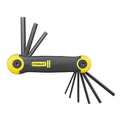 STANLEY 2-69-265 9-Piece Folding Metric Key Set - Hex
