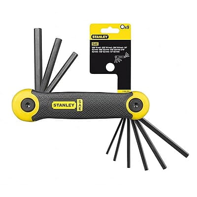 STANLEY 2-69-265 9-Piece Folding Metric Key Set - Hex STANLEY 2-69-265 9-Piece Folding Metric Key Set - Hex