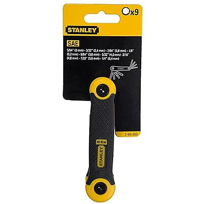 STANLEY 2-69-265 9-Piece Folding Metric Key Set - Hex STANLEY 2-69-265 9-Piece Folding Metric Key Set - Hex