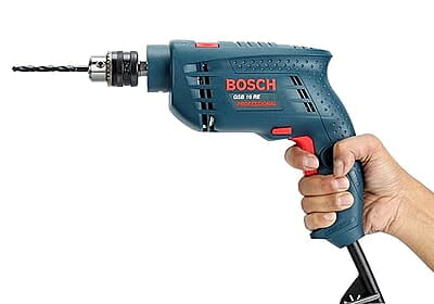 Bosch Professional GSB 10 RE Corded-Electric Drill Tool Set, 10 mm (Blue), 500 Watt, (100 Pc Accessory Set) Bosch Professional GSB 10 RE Corded-Electric Drill Tool Set, 10 mm (Blue), 500 Watt, (100 Pc Accessory Set)