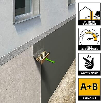 SikaTop 107 Seal Plus IN, High performance liquid waterproofing coating, easy to use, for interior and exterior floors and walls, Kit 7kg SikaTop 107 Seal Plus IN, High performance liquid waterproofing coating, easy to use, for interior and exterior floors and walls, Kit 7kg