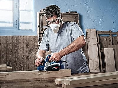 Bosch GHO 6500 Electric Planer, 650W, 2.6 mm Depth, 82 mm Width, 16,500 rpm, Optimized Air Flow, 2.8 kg + Hex Key, Parallel Guide, Sharpening Device & Setting Gauge For HSS Blade, 1 Year Warranty Bosch GHO 6500 Electric Planer, 650W, 2.6 mm Depth, 82 mm Width, 16,500 rpm, Optimized Air Flow, 2.8 kg + Hex Key, Parallel Guide, Sharpening Device & Setting Gauge For HSS Blade, 1 Year Warranty