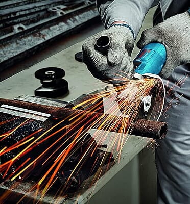 Bosch GWS 750-100 Heavy Duty Corded Electric Angle Grinder, M10, 750W, 11,000 rpm, 100 mm Disc Dia., Direct Cooling,1.8 kg + Wrench, Protection Guard, Auxiliary Handle & Wrench, 1 Year Warranty Bosch GWS 750-100 Heavy Duty Corded Electric Angle Grinder, M10, 750W, 11,000 rpm, 100 mm Disc Dia., Direct Cooling,1.8 kg + Wrench, Protection Guard, Auxiliary Handle & Wrench, 1 Year Warranty