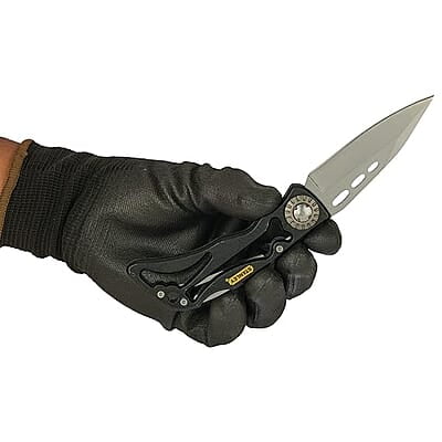 STANLEY 0-10-253 Skeleton Pocket Knife for Home & Professional Use Ideal for Cutting Into Multiple Surfaces, YELLOW & BLACK STANLEY 0-10-253 Skeleton Pocket Knife for Home & Professional Use Ideal for Cutting Into Multiple Surfaces, YELLOW & BLACK