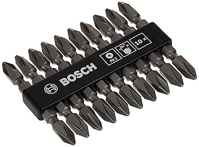 Bosch Metal 2608521039 65 Mm Double Ended Bit Set Ph2/Ph2, Pack Of 10 Bosch Metal 2608521039 65 Mm Double Ended Bit Set Ph2/Ph2, Pack Of 10